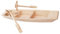 SEWACC Segelboot Ornament Miniatur Geschenke Hand Holz Bastelset Modell Schiff Kits Fischerboot Modell Unlackiert Mini Boot Suite Statuette Holzboot Holz Fischerboot Modell