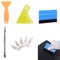Kit Vinile Applicazione Adesivi Auto,Kit di Attrezzi di Installazione di Pellicole,Kit di Strumenti per Avvolgere,Kit Wrapping Auto,Spatola per Pellicole per Car Wrapping,con taglierino e lame