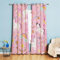 Koudi Kinder Rosa Vorhänge Einhorn Sterne Gardinen mit Ösen für Mädchenzimmer, Kinderzimmer, Babyzimmer 160 × 107cm (H × B)