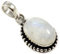 JEWELFORCE Rainbow Moonstone Gemstone Pendant 925 Sterling Silver Handmade Jewelry J-03A