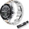 RoYiio Correa de Acero Inoxidable es Adecuada para Xiaomi Watch 2 Pro/S3/S2/S1 Active/S1 Pro, 22mm Correa de Metal para Venu 3/Venu 2/Forerunner 265/Vivoactive 4 - Plata Oro Rosa