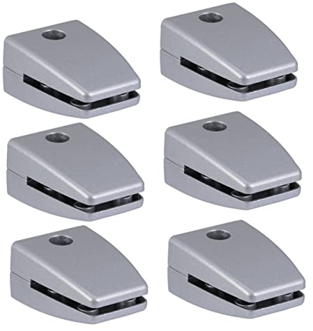 6st Schreibtisch-bildschirm-glasclip Halter Für Schreibtisch-sichtschutz Schreibtisch Schallwand Clip Nieschutzständer Regalclips Stützclip Vertikaler Bildschirm Aluminiumlegierung