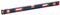 WS24 Wasserwage 100cm aus Aluminium mit Magnetfunktion, 3 Libellen, robuste Endkappen aus Gummi - Horizontal-, Vertikal-, Winkel- Libelle