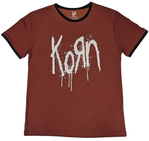 Korn Band Logo Ringer T Shirt XL