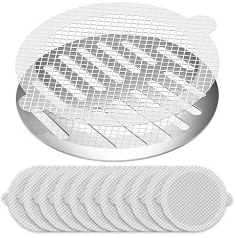 10 PCS Filtro di Scarico a Pavimento Usa e Getta Filtro Doccia Capelli A Pavimento Rotondo Raccogli Capelli Doccia Copri di Scarico a Pavimento Usa e Getta Protezioni per Scarico Cucina Filtro