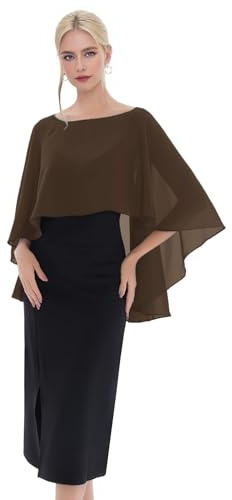 Generisch Damen übergröße Stola Chiffon Schal für Damen Elegant Chiffon tücher Leichter Weicher Schal Stola Damen Festlich Für Abendkleid