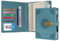WASON Tagebuch mit Schloss A5 Liniertes Notizbuch Ringbuch Portfolio, Nachfüllbares Schreib Papier Journal, Stift, Klemmbrett Planer Organizer für ideal Geschäft, Schule & Reisen (Cyan)