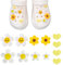Cosysparks 12 Pcs Cute Flower Shoe Charms for Adults Teens Kids, Sunflower Daisy Designs, DIY Shoe Decoration Charms