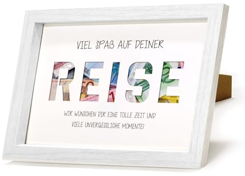 HSDSH Geldgeschenk Reise, Flitterwochen und Urlaub, Weltreise Geburtstag Geldgeschenk, Urlaubskasse Spardose, Geldgeschenke Reisekasse für Freunde, Familie, Liebhaber Frauen, Männer, Weltenbummler