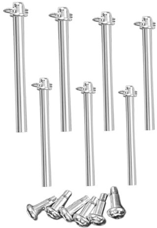 CORHAD 7pcs Folding Fan Shaft Rivets Repair Kit Metal Shaft Fasteners Large Size 23-29mm Handheld Fan Replacement Accessories