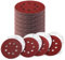 Blendura schleifpapier 125mm, schleifpapier klett P40/P80/P120/P320, rötlichbraun