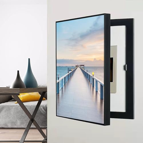 Generisch J,45x55cm, Drinnen Stromzähler Abdeckung Kreative Abnehmbare Dekoration Der Schalttafelabdeckung Schalttafel Gemälde Ausblenden Multifunktional Moderne Verteilerkasten-Dekormalerei