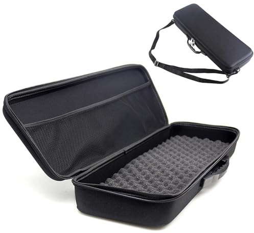 EVA-Hartschalen-Angelruten-Hartschalenkoffer – 550 g wasserdichte Angeltasche, 54,5 20 x 8,5 cm Griffe unterstützen die Angeltasche | Angelausrüstungstasche, Tackle-Tasche mit Griffen, schützende wass