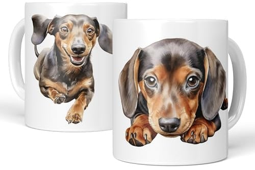 LA CASA DE LAS TAZAS® Taza Perro - Regalos para Dueños de Perros - Regalos para Amantes de los Perros - Taza Perro Salchicha - Teckel - Tazas Animales