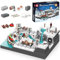 Mould King 12029 Technik Weihnachten Zug Bausteine Modell, 4234 Teile Train Eisenbahn Set mit Schiene und Beleuchtung, Ferngesteuertes Zug Modellbausatz als Spielzeug/Geschenk/Sammlerstücke