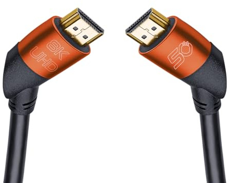 OEHLBACH Easy Connect UHD Ultra High Speed HDMI-Kabel 50 Jahre Edition - (48 Gbit/s, 8K 60Hz, 4320p, 4K 120Hz, DTS:X, Dynamic HDR 10+, 21:9, 3D, VRR, eARC) - 1,5 m schwarz