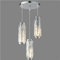 ZYBWL Chrom Pendelleuchten Kücheninsel Moderne Pendelleuchte, Kristall Pendelleuchte Höhenverstellbar E27 Pendelleuchte für Kücheninsel Wohnzimmer Schlafzimmer (Chrom 3-Licht)