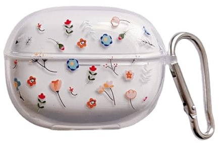 GULVQYF Custodia protettiva per Redmi Buds 5 Pro, trasparente, antiurto, morbida, protettiva, per ragazze e donne (A)