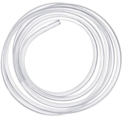 10 Meter transparenter Schlauch, flexibel, Innendurchmesser 10 mm außen 12 mm, PVC-Schlauch für Wasser und Benzin, ideal für Tank und Aquarium (10 m Ø10/12 mm)