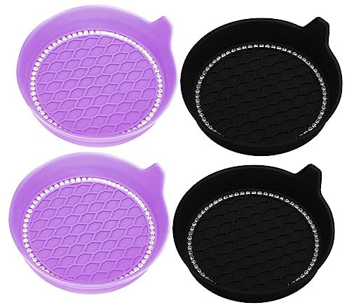 ULTECHNOVO 4 Stück Auto-Wasserachterbahn Zubehör Gadgets Quad Fahrzeug Rad car Interior Accessories Auto untersetzer Rutschfester Auto-Untersetzer Auto-Getränkehalter-Untersetzer Kieselgel