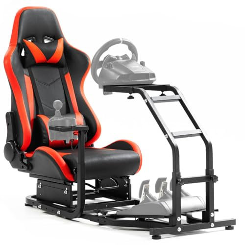 YMXEURSC G25 Racing Simulator Cockpit Adjustable Sim Racing Wheel Stand Fit pour G27 G29 G920 G923, sans Volant, pédale et Changement de Vitesse