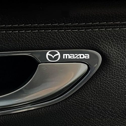 KENANS Auto Emblem Logo Aufkleber für Mazda 2 3 6 CX-3 CX-30 CX-5 CX-50 CX-60 CX-7 CX-8 CX-9 MX-5 MX-30, Autoaufkleber Emblem Abziehbilder Emblem Auto Zubehör Tuning Sticker