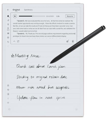 iFLYTEK Ainote Tablette de prise de notes numérique avec stylet 210,65 cm