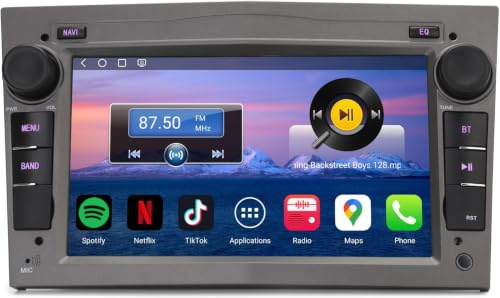 Erisin 64GB Android 14 Car Stereo GPS Sat Nav for Vauxhall Corsa C/D Zafira