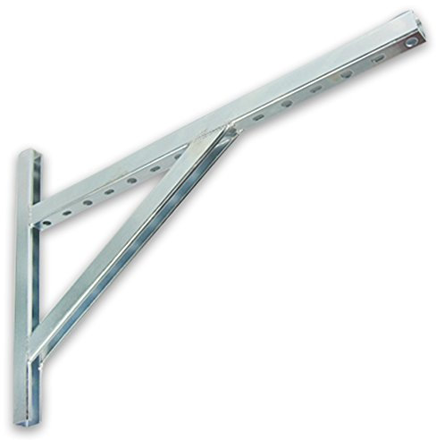 Eigenmarke Stützkonsole, Schienenprofil 28/30, 400mm, Silber