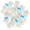 intervisio 200 Pièces Embases Adhesive pour Attache de Cable, 28mm x 28 mm, Blanc, Serre-Câbles Auto Adhésif, Support de Serre Câble Plastique, Embase pour Collier de Serrage