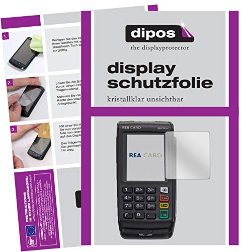 dipos 6x Displayschutzfolie klar für REA CARD T9 pro Terminal | Passt perfekt, Ultra-Dünn, kratzfest, blasenfrei, Case-Friendly, hüllenfreundlich, Fingerprint-kompatibel, selbstklebend