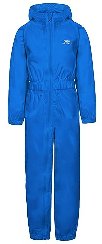 Trespass Unisex Kids Button Waterproof Rain Suit With Hood