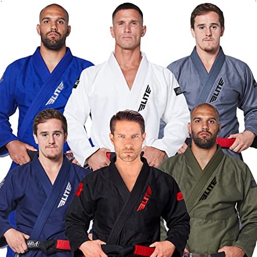 Elite Sports BJJ GI for Men IBJJF Kimono BJJ Jiujitsu GIS W/Preshrunk Fabric & Free Belt (See Special Sizing Guide)