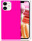 Omorro for Neon Phone Square iPhone 11 Case, Bright Fluorescent Hot Pink, Flexible Soft Slim TPU Rubber Gel Bumper Square Edge Protective, Shock-Absorbent
