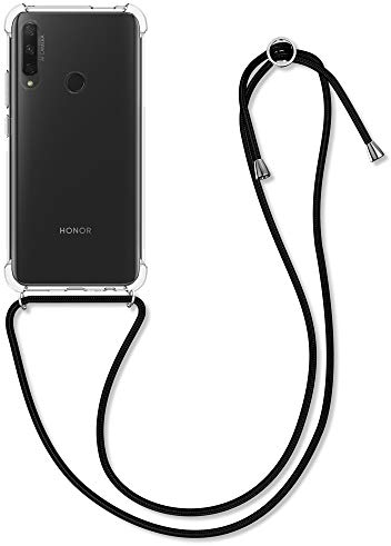 kwmobile Necklace Case kompatibel mit HONOR 9X (EU-Version) Hülle - Silikon Cover mit Handykette - Band Handyhülle Transparent