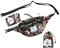 4Monster 2L Gürteltasche Wasserabweisend, Tragbare Bauchtasche Ultraleicht, Portable Hüfttasche für Damen Herren Outdoor Sport Reise Wandern (Blume Rosa, 2L)