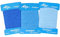 3er Set Stopfgarn | zum Stopfen und ausbessern von Löchern, Laufmaschen und bei Strickwaren | auch als Beilaufgarn zu verwenden | 20 Meter pro Karte | 100% Polyacryl (Blau - Hellblau - Pastellblau)