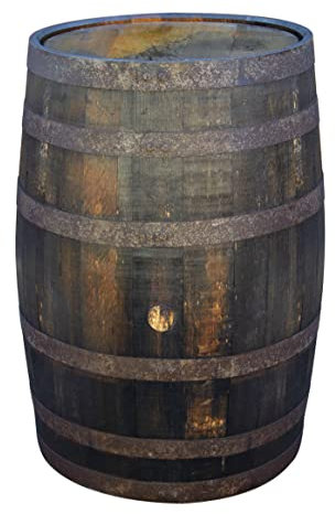 Temesso Barril de Madera Usado, auténtico Barril de Whisky escocés para decoración - con Tratamiento de Aceite