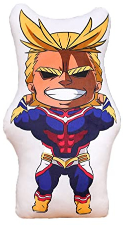 Jiumaocleu My Hero Academia Plüschkissen, No Hero Academia Figuren Plushies, Anime MHA Merch Weiches Kissen für Weihnachten Geburtstagsgeschenk