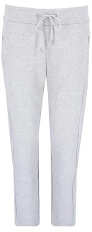hajo Polo & Sportswear Damen Homewear Hose Klima-Komfort® Uni silbermelange 46