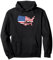 USA Flagge Amerika Fahne Liegerad Pullover Hoodie