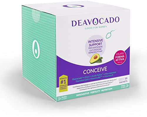 Deavocado Conceive Intensive Support 30 Buste per Sostenere la Funzione Riproduttiva, 150.0 grammo