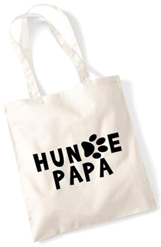 Huuraa Jutebeutel Hundepapa Tapse 10 Liter Natural Baumwolle Tasche Geschenkidee