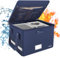 Porte-documents résistant au feu - Boîte de rangement avec serrure - Sac résistant au feu - Organiseur pliable avec poignée - Portable - Bureau à domicile - Pour dossiers - Livre de certificats
