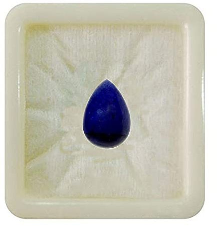 jewelryonclick Natural Blue Sapphire Birnenform kalibriert lose Edelstein Cabochon Chakra Heilung Astronomie und Astrologiezeichen Schmuck, die handgefertigt sind 11 Karat JC-BSP-PEAR-CAB-11