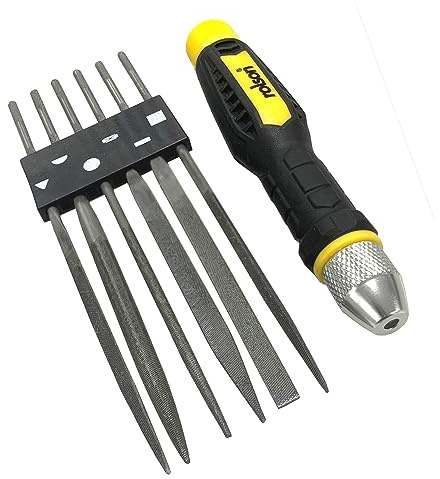 Rolson 24616 7Pc Interchangeable Needle File Set