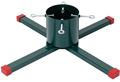 HarcoHome Weihnachtsbaumständer für lebenden Baum, robuster Metall-Weihnachtsbaumhalter mit Erdspieß für 2-6 Fuß hohen Frischbaum, Weihnachtsbaum-Basisständer für echten Baum, saisonale Dekoration