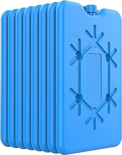 sunVigorous Bloc Glace pour glaciere - Lot de 8 pièces, Chaque de 200 millilitres-Pain de Glace pour Sac Isotherme - Un Accessoire de Refroidissement Indispensable.