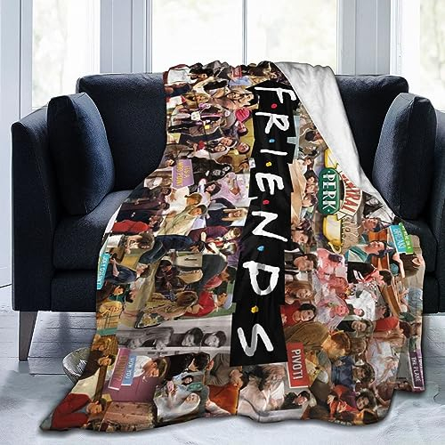 Frie-nds Horrorfilm-Überwurfdecke, 152,4 x 127,7 cm, ultraweiche Micro-Fleece-Decke, weiche, gemütliche Decken für Bett, Couch, Bett, Sofa, Wohnzimmer