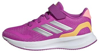 adidas RUNFALCON 5 Shoes Kids, Scarpe da Corsa Unisex-Adulto, Purple/Silver Metallic/Semi Spark, 34 EU